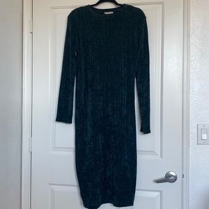 Zara Velvet Long Sleeve Dress